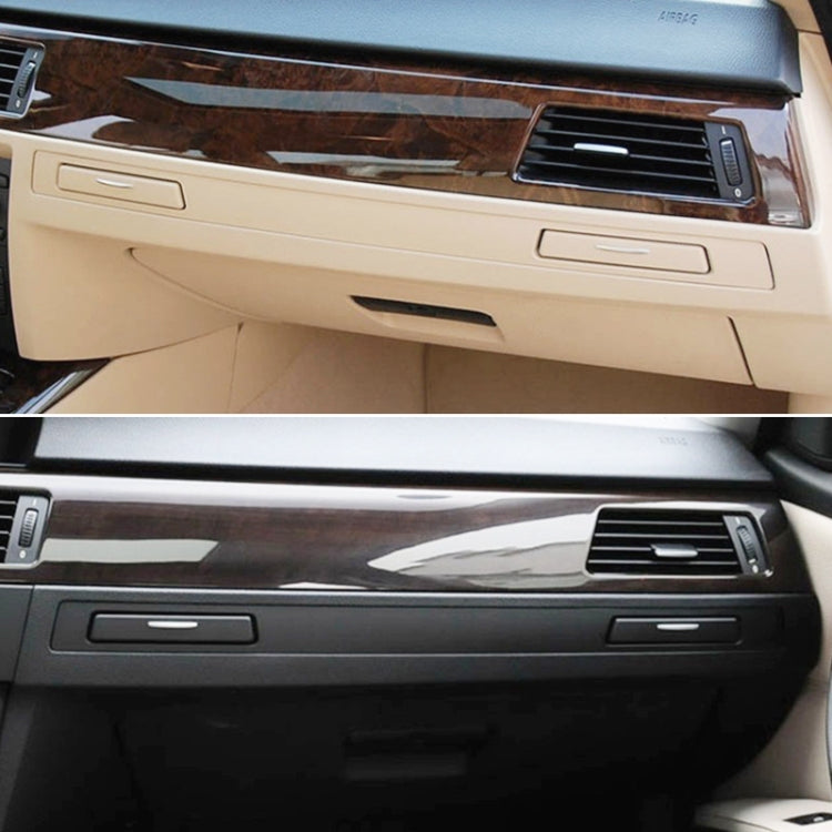 For BMW 3 Series E90 Left Driving Dashboard Water Cup Holder Decorative Frame 5145 7138 797(Black)