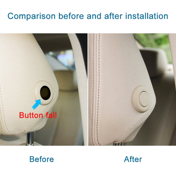For BMW 3 Series F30 Left Driving Car Front Headrest Switch Button 5210 7362 623(Black)