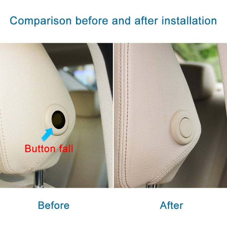 For BMW 3 Series F30 Left Driving Car Front Headrest Switch Button 5210 7362 622(Beige)