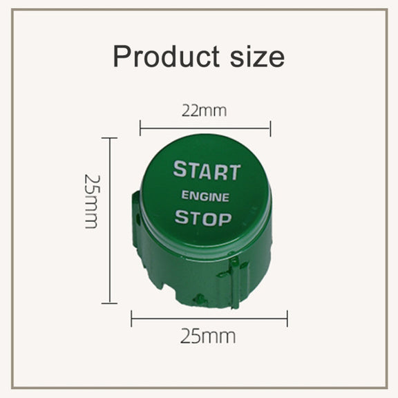 One-key Start Engine Stop Switch Button for Land Rover Range Rover / Discovery, Left Driving(Black)