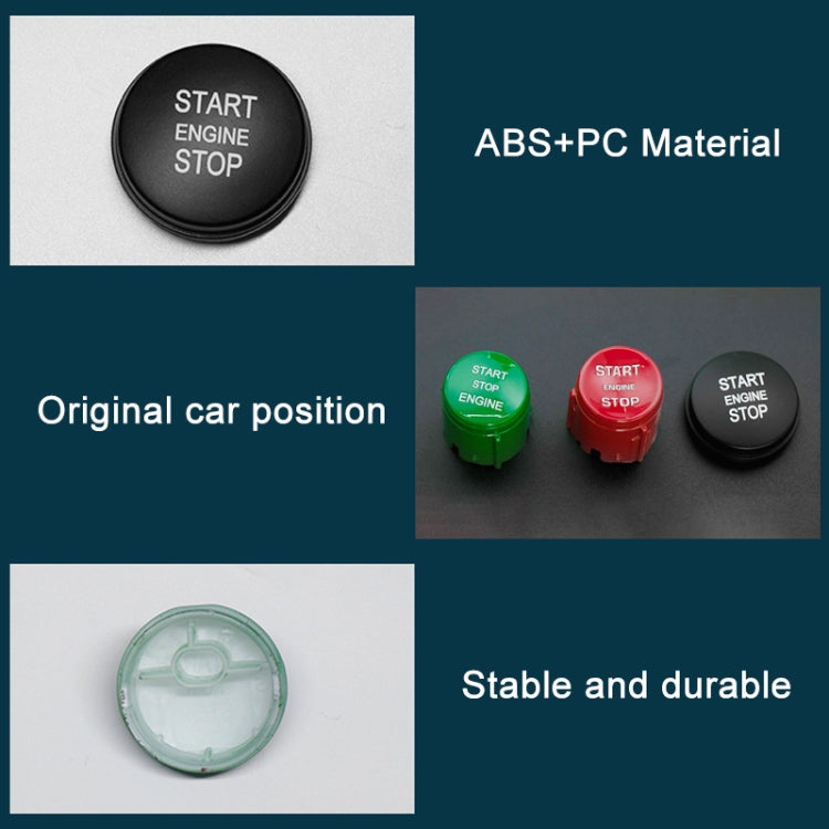 One-key Start Engine Stop Switch Button for Land Rover Range Rover / Discovery, Left Driving(Red)