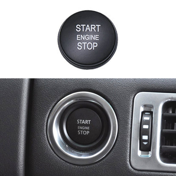 One-key Start Engine Stop Switch Button for Land Rover Range Rover Executive, Left Driving (Black)