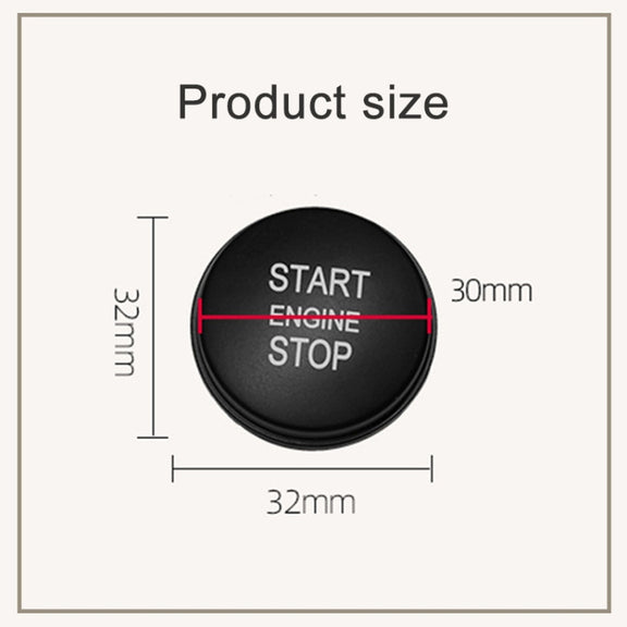 One-key Start Engine Stop Switch Button for Land Rover Range Rover Executive, Left Driving (Green)