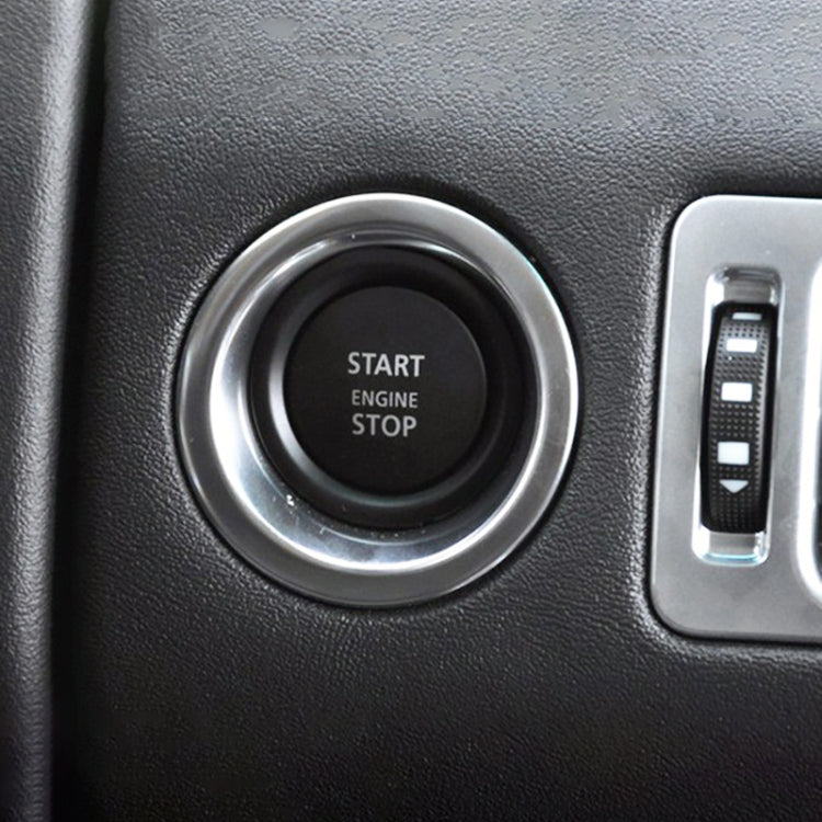 One-key Start Engine Stop Switch Button for Land Rover Range Rover Executive, Left Driving (Green)