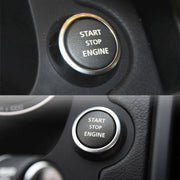 One-key Start Engine Stop Switch Button for Land Rover Freelander 2, Left Driving (Black)