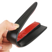 1 Pair Car Solid Color Silicone Bumper Strip, Style: Short (Black)