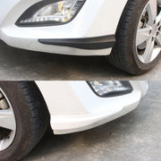 1 Pair Car Solid Color Silicone Bumper Strip, Style: Short (Grey)