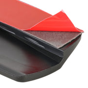 1 Pair Car Solid Color Silicone Bumper Strip, Style: Long (Black)