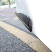 1 Pair Car Carbon Fiber Silicone Bumper Strip, Style: Long (White)