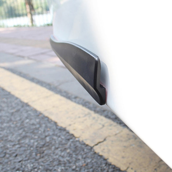 1 Pair Car Carbon Fiber Silicone Bumper Strip, Style: Long (White)