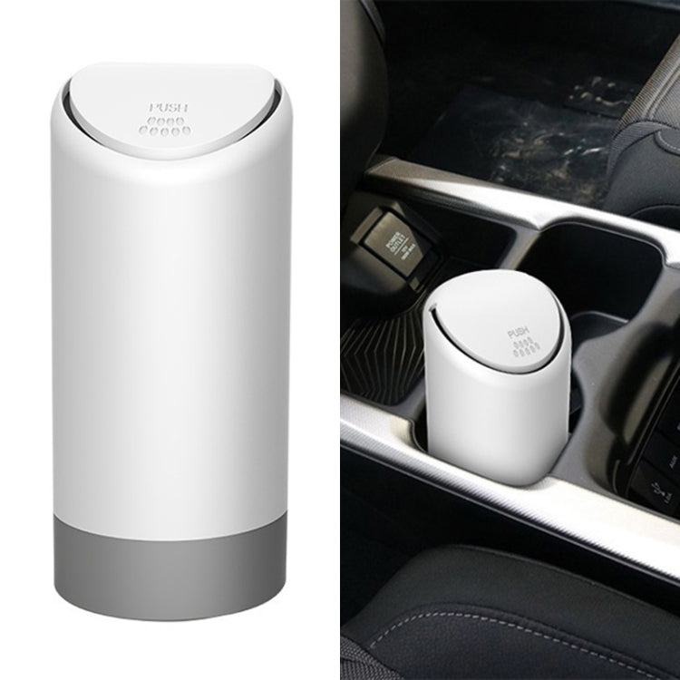 3R-2114 Car Multifunctional Mini Trash Can (White)