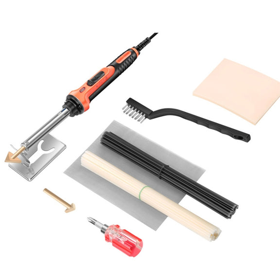 100W Electric Soldering Iron Plastic Welding Machine Car Bumper Repair Plier, US Plug (White)