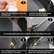 100W Electric Soldering Iron Plastic Welding Machine Car Bumper Repair Plier, US Plug (White)