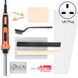 100W Electric Soldering Iron Plastic Welding Machine Car Bumper Repair Plier, UK Plug (Red) - Hand Tool Sets by PMC TechLife | Online Shopping South Africa | PMC TechLife | Buy Now Pay Later Mobicred