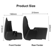 For Subaru XV 2018-2021 4pcs/Set Car Auto Soft Plastic Splash Flaps Fender Guard