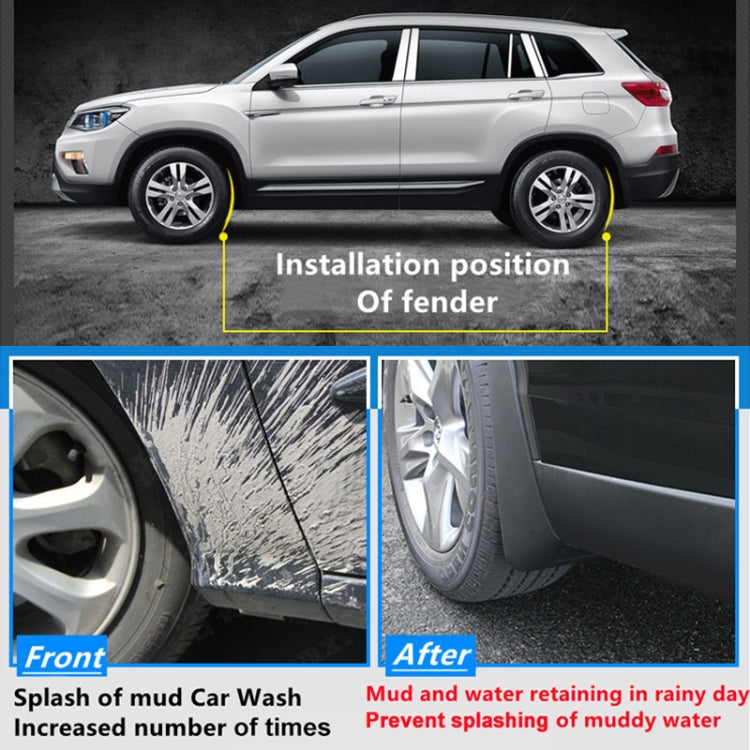 For BMW X5 E53 2002-2007 4pcs/Set Car Auto Soft Plastic Splash Flaps Fender Guard