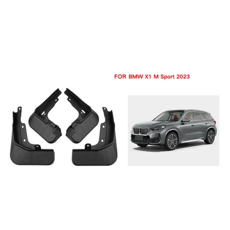 For BMW X1 M Sports 2023 4pcs/Set Car Auto Soft Plastic Splash Flaps Fender Guard