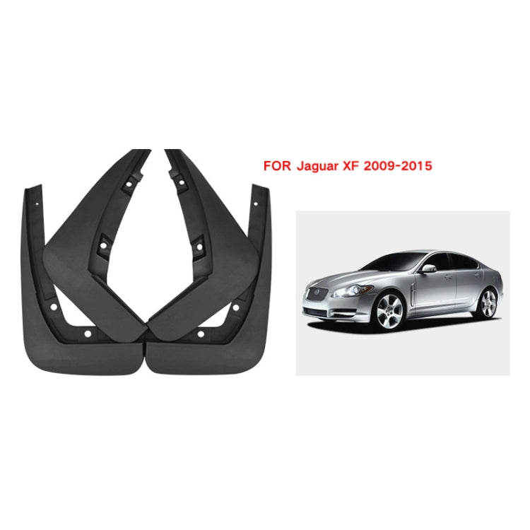 For Jaguar XF 2009-2015 4pcs/Set Car Auto Soft Plastic Splash Flaps Fender Guard
