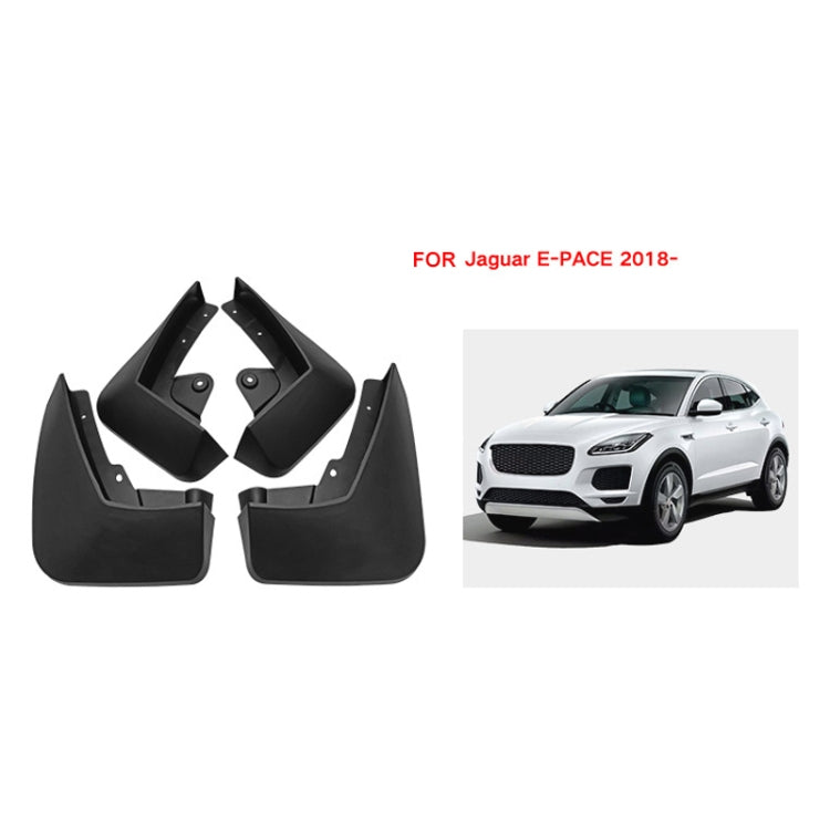 For Jaguar E-pace 2018-2023 4pcs/Set Car Auto Soft Plastic Splash Flaps Fender Guard