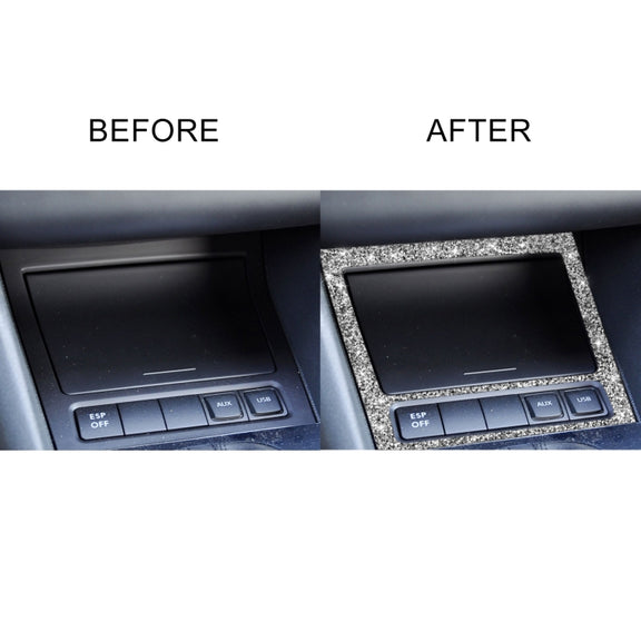Car Ashtray Frame Diamond Decoration Cover Sticker for Volkswagen Golf 6 2008-2012, Left and Right Drive