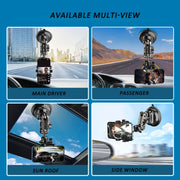 Car Universal Overhead Camera Suction Cup Phone Holder, Short Style with Bluetooth Remote Control
