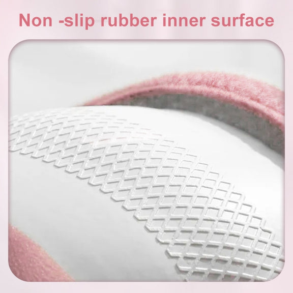 Round Style Car Universal Cartoon Pattern Plush Warm Anti-skid Steering Wheel Cover, Diameter: 38cm (Pink)