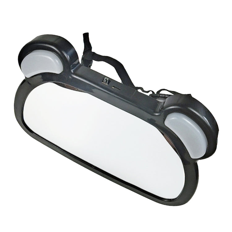 Car Baby Auxiliary Viewing Mirror with LED Remote Control Light + USB Charging