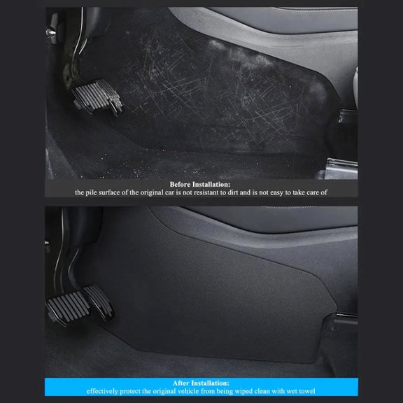 For Tesla Model Y 2pcs / Set Car Center Console Side Anti-Kick Pad
