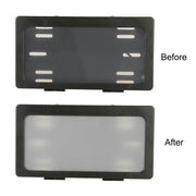 Car Single Plate Atomized License Plate Frame, US Standard