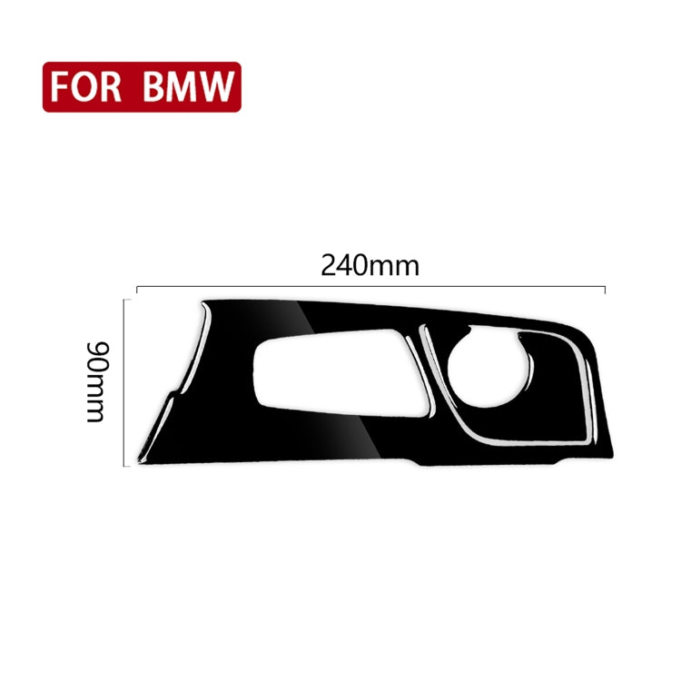 Car Right Drive Gear Panel Decorative Sticker for BMW Series 5 G38 528Li / 530Li / 540Li 2018(Black)