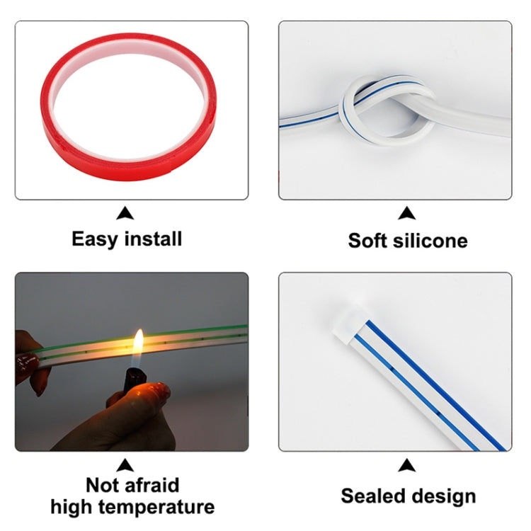 1.8m Car Daytime Running Super Bright Decorative LED Atmosphere Light (Pink Light)