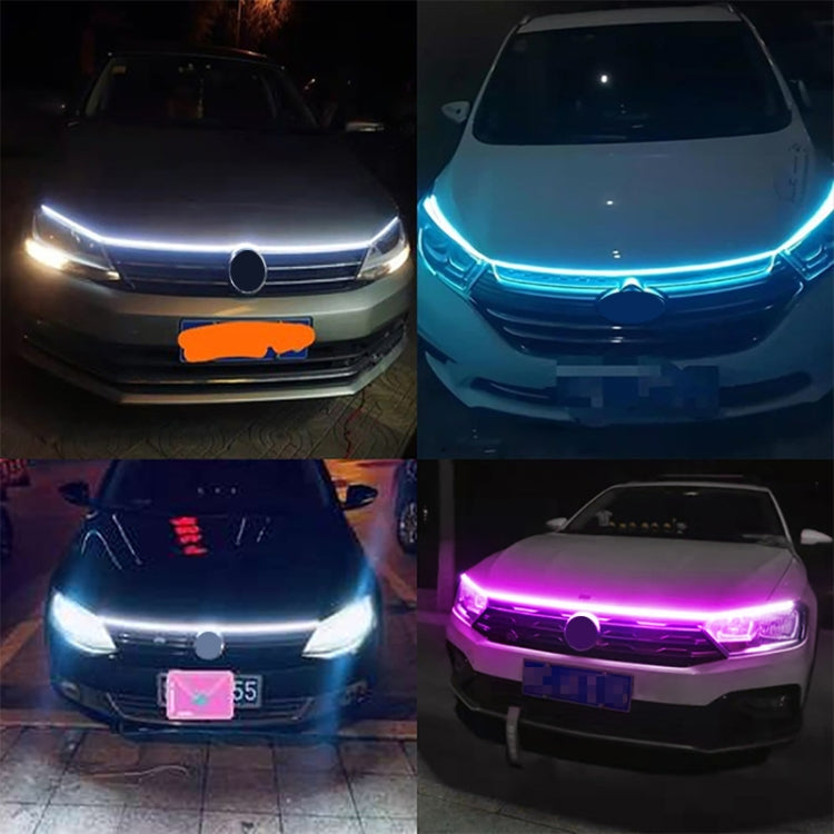 2m Car Daytime Running Super Bright Decorative LED Atmosphere Light (White Light)