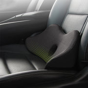 Car Memory Foam Breathable Lumbar Cushion (Beige)