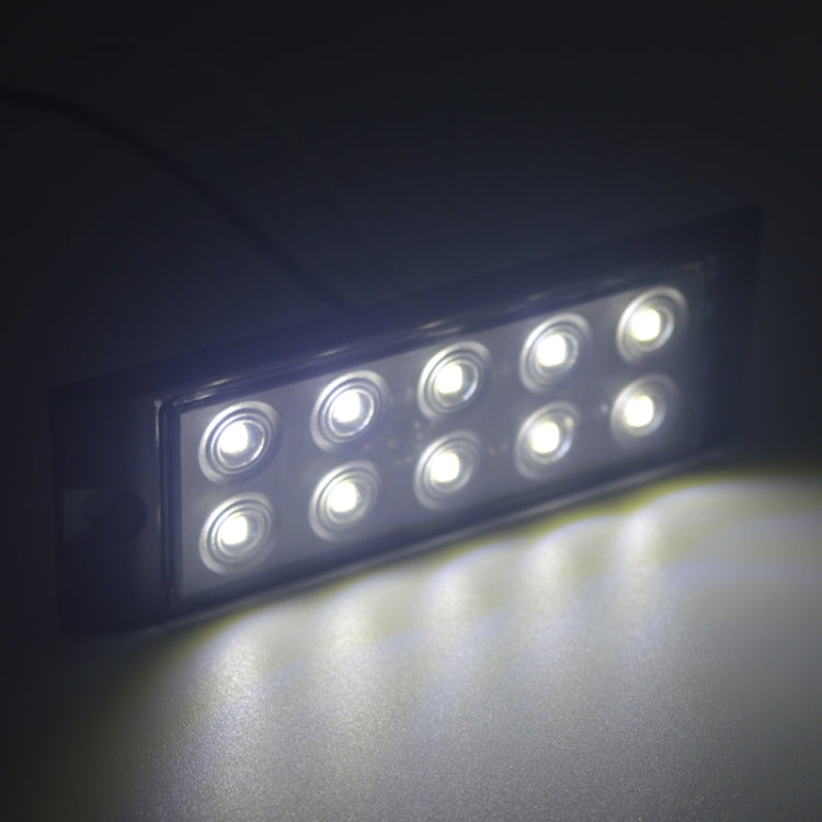 2pcs Car / Truck 10LEDs Side Marker Indicator Lights Bulb Lamp (White)