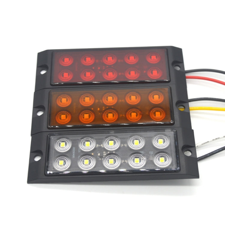 2pcs Car / Truck 10LEDs Side Marker Indicator Lights Bulb Lamp (Red)
