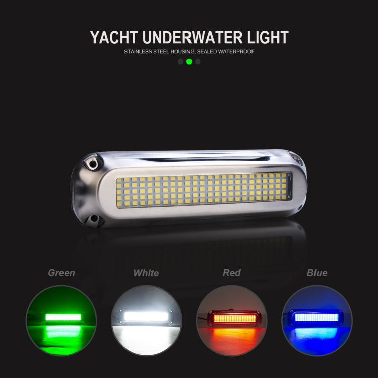 Ship / Yacht 10-30V 120LEDs Water-resistant Stainless Steel Underwater Light (Red Light)