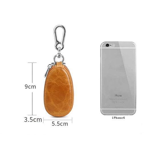TP-9006 Double-deck Multi-function Car Key Bag(Brown)