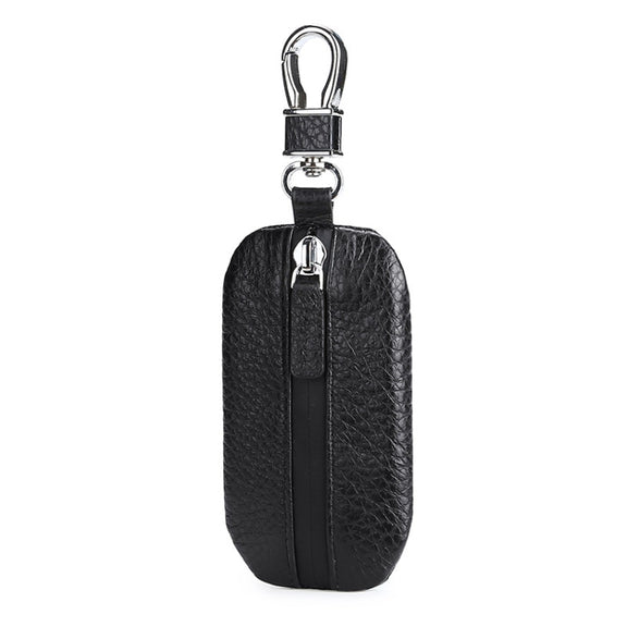 TP-9016 Litchi Texture Water-resistant Zipper Car Key Bag (Black)