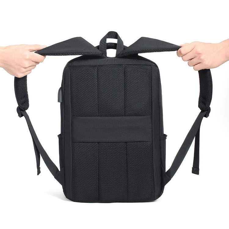 cxs-611 Multifunctional Oxford Laptop Bag Backpack(Dark Gray)