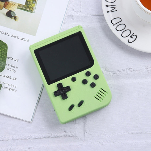 MK800 3.0 inch Macaron Mini Retro Classic Handheld Game Console for Kids Built-in 800 Games, Support AV Output (Green)