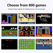 MK800 3.0 inch Macaron Mini Retro Classic Handheld Game Console for Kids Built-in 800 Games, Support AV Output (Green)