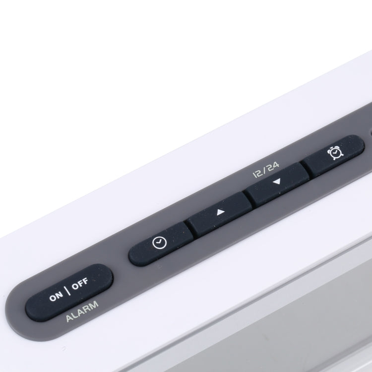 AQ139N LED Display Desktop Alarm Clock (White)