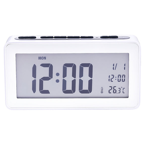 AQ139N LED Display Desktop Alarm Clock (White)