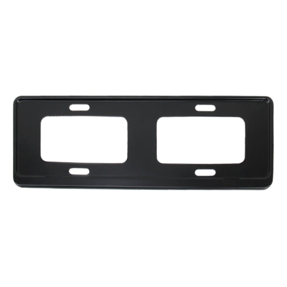 2 PCS Car License Plate Frames Stainless Steel License Plate Frame(Black)