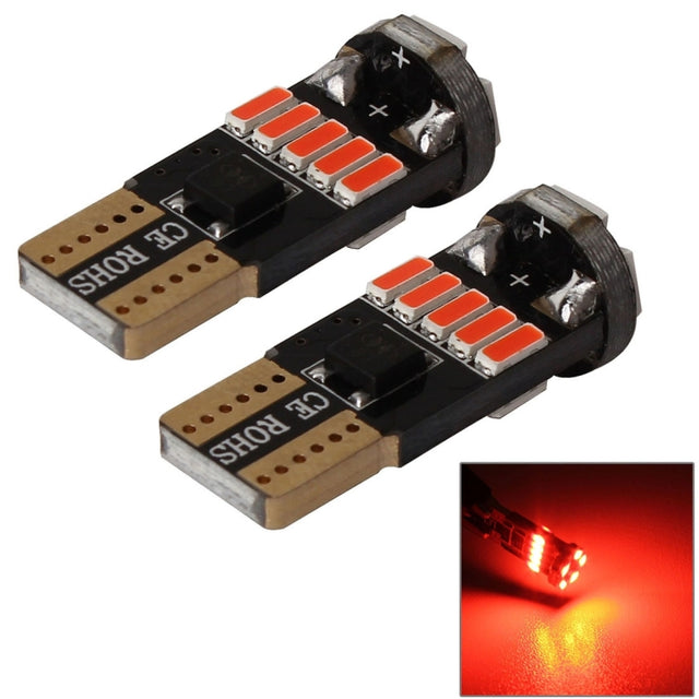 2 PCS DC 12V 2W 240LM 5500K T10-4014-15SMD Car Width Lamp Clearance Light Parking Lights���Red Light���