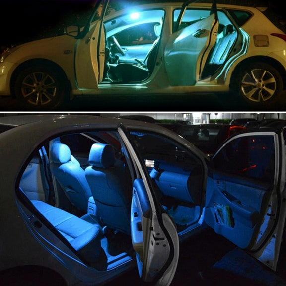 2 PCS Colorful 41MM T10 + Bicuspid Port Remote Control Car Dome Lamp LED Reading Light with 15 LED Lights