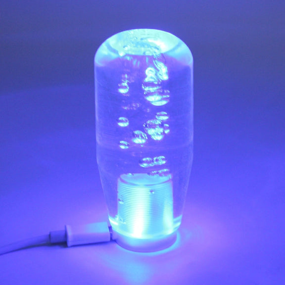 Crystal Car Breathing Racing Dash LED Magic Lamp Gear Head Shift Knob with Base, Size: 10.0 * 4.5 * 3.2 cm(Transparent)