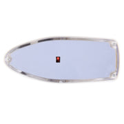 Solar Colorful Light Anti Collision Shark Fin Car Taillight LED Flash Warning Light Caution Light(White)
