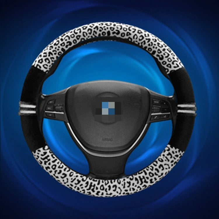 Leopard Grain Steering Wheel Cover, Adaptation Steering Wheel Diameter: 37-38 cm