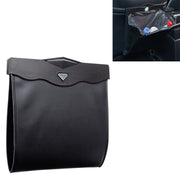 Car Multifunctional LED Design Hanging Folding Garbage Bin Storage Box (Black)